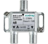 Axing BVE 2-01P splitter distributeur repartiteur 2 voies sorties pour FM CATV télévision numérique par câble (5-1218 MHz)