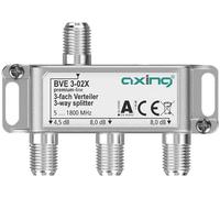 Axing BVE 3-02X Répartiteur asymétrique 4,5/8/8 DB 5-1800 MHz TV Data Internet Télévision par câble