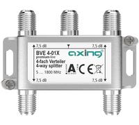 Axing BVE 4-01X répartiteur 4 Voies 7,5 DB 5-1800 MHz TV Data Internet Télévision par câble