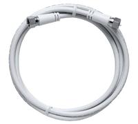 Axing MAK 350-80 modem câble coaxiale avec connecteurs F double blindage 3,5 m blanc