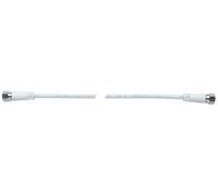 Axing MAK 999-80 modem câble coaxiale avec connecteurs F double blindage 10 m blanc