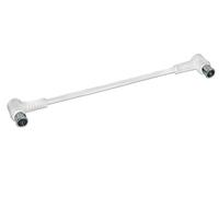 Axing SAK02102 F-Quickfix Câble coaxial avec fiche F coudée Blanc 20 cm
