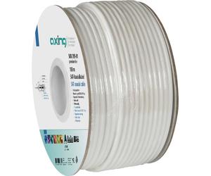 Axing SKB39501 Câble coaxial Ø extérieur: 6.8 mm 75 Ω 100 dB blanc Marchandise vendue au mètre