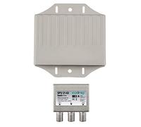 Axing SPU 21-02 commutateur pour 2 satellites position / LNB switch 2 en 1 DiSEqC avec boîtier de protection