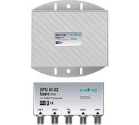 Axing SPU 41-02 commutateur satellite 4 en 1 DiSEqC avec protection contre les intempéries pour 4 satellites positions / LNBs