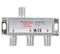 Axing SVE 30-01 Répartiteurs 3 voies Sat Splitter 5-2400 MHz y compris terrestre, avec passage CC