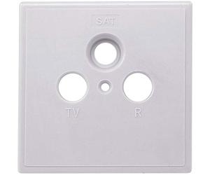 Axing SZU 2-00 plaque murale cache pour prise SSD 5-xx et SSD 6-xx blanc