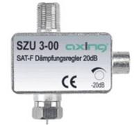 Axing SZU 3-00 atténuateur de signal satellite et terrestre avec F-connecteurs 20 dB réglable