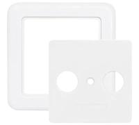 Axing TZU 2-10 plaque murale cache pour prise BSD 4-xx et 21-xx blanc (2 parties, 75 x 75 mm)