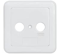 Axing TZU 2-11 Housse pour prise BSD 967 TV/DATA 2 pièces Blanc