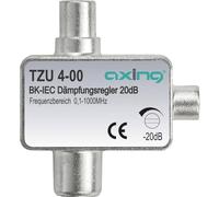 Axing TZU 4-00 atténuateur pour câble tv CATV avec connecteur IEC coaxial (0,5-20 dB)