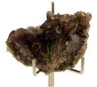 Axinite + Epidote. 94.5 Ct. Chamrousse, Isère, France.