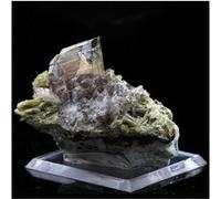 Axinite + Epidote. 116.0 Ct. Chamrousse, Belledonne, Isère, France..