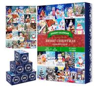 Axinyijia Calendrier de l'avent Puzzle 2025, Puzzle de Noël 1000 Pièces pour Enfant Adult, Calendriers de l'avent Puzzles du Compte à Rebours Cadeau de Noël (PT4)