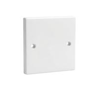 Axiom Ultimate Plaque murale plate simple/double blanche Standard Blanc Couvre-prises et prises encastrée, Blanc (Simple (1 Gang), Pack de 1)