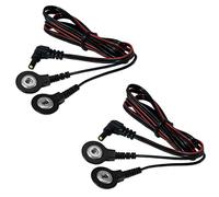 axion® | 2x Câbles de connexion TENS/EMS avec bouton pression 3,5 mm | Câble de rechange pour appareils TENS et entraîneurs EMS | Compatible avec SEM 42/43/44/50 | Longueur : 120 cm