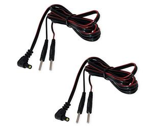 axion® | 2x Câbles de connexion TENS/EMS avec fiche de 2 mm | Câbles de rechange pour appareils TENS et stimulateurs EMS - Longueur : 120 cm
