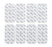 axion® 4 Électrodes TENS EMS 10x5 cm. Électrostimulateur. Broche 2 mm | Électrodes pour électrostimulateur TENS EMS. Grand format 10x5 cm. Autocollantes, réutilisables. Dispositif médical