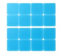 axion Lot de 16 coussinets en gel 4,5 x 4,5 cm pour thérapie de la douleur TENS et entraîneur EMS - Auto-adhésifs, doux pour la peau, réutilisables - Compatible avec Beurer EM59/EM89 et plus encore