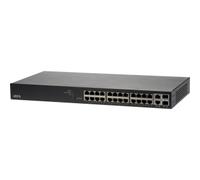 Axis T8524 PoE+ Network Switch - Commutateur - Géré - 24 x 10/100/1000 (PoE+) + 2 x SFP Gigabit combo (liaison montante) - de bureau, Montable sur rack - PoE+ (370 W) - pour AXIS A1610, C1410, D3110, 