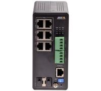 Axis T8504-R - Commutateur - Géré - 4 x 10/100/1000 (PoE+) + 2 x combo Gigabit Ethernet / SFP Gigabit - de bureau, Montable sur rack - PoE++ (240 W) - Tension CC - pour AXIS A1610, C1410, D3110, M3215