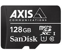 AXIS Surveillance - Carte mémoire flash (adaptateur microSDXC vers SD inclus(e)) - 128 Go - UHS-I U1 / Class10 - micro SDXC - noir - pour AXIS D3110, M3085, M3086, M4308, M5075, P3818, Q1656, Q1715, Q