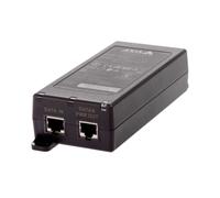 Axis 02208-001 Midspan PoE 30W 56V Fast/Gigabit Ethernet, entrée 10-28V DC/24V AC, -20°C à 70°C, IEEE 802.3af/at, ports RJ-45, montage mural