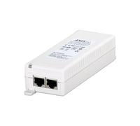 Axis 5026-202 Injecteur PoE Gigabit Ethernet, Alimentation 15.4W, IEEE 802.3af, 2 Ports RJ-45, 100-240V, Montage Mural, Blanc