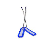 Axis Line Balai à Ciseaux en Métal - Set de Serpillère avec 2X 1m Housses | Largeur de 1,90m totale pour grandes surfaces, idéal carrelage et parquet, coton robuste et polyester mélangé