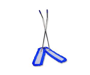 Axis Line Balai à Ciseaux en Métal - Set Serpillère 2×1 m | Surface de nettoyage 1,90 m - cadre métallique, 2 rotules, housse coton-polyester - pour halls et grandes pièces