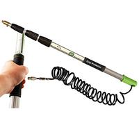 Axis Line | Barre télescopique d'eau professionnelle de 6 m | avec tuyau intérieur | 4 m ou 6 m | avec protection antidérapante | pour nettoyer le verre, les fenêtres, la poussière, le toit de