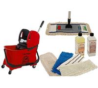 Axis Line Kit Nettoyage Sol Complet - Seau 24 L, Presse, Balai 40 cm