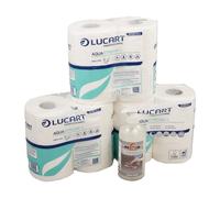 Axis Line Lucart AquaStream 4-12 Rouleaux Papier Toilette Soluble