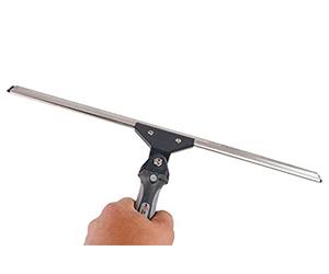 Axis Line Raclette Vitre Professionnelle, Acier Inoxydable Réglable 180° | Idéal pour véranda et toit en pente, compatible avec perche télescopique, lèvre caoutchouc incluse pour nettoyage sans trace.