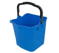 Axis Line Seau de Remplacement 25L Bleu pour Chariot de Ménage et Nettoyage | Seau rectangulaire professionnel 34,5x36x34 cm en plastique robuste avec bec verseur et anse métallique ergonomique