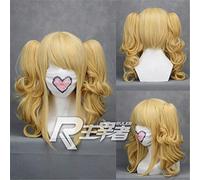 Axis Powers Hetalia Elizabeta Hedervary Golden Chip Ponytails Perruque de Cosplay de cheveux en Fiber résistante à la chaleur + casquette de perruque gratuite