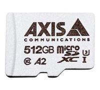 AXIS Surveillance - Carte mémoire flash (adaptateur microSDXC vers SD inclus(e)) - 512 Go - A2 / UHS-I U3 / Class10 - microSDXC UHS-I - pour AXIS D3110, M3085, M3086, M5075, M7116, P3818, Q1656, Q1715