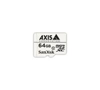 AXIS Surveillance - Carte mémoire flash (adaptateur microSDXC vers SD inclus(e)) - 64 Go - Class 10 - micro SDXC - blanc (pack de 10) - pour AXIS D201, M3085, M3086, M4308, M5075, P3818, Q1656...