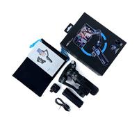 AXISS Lot de 3 stabilisateurs de cardan pour smartphone, lumière de remplissage réglable pour enregistrement vidéo et vloggings