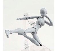 AXITWXIT Figurines d'action Body-Kun DX et Body-Chan DX en PVC pour figurines S H avec boîte pour artistes (gris, femme)