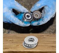 Axk1226 Ensemble de roulements à aiguilles de poussée avec 4 rondelles en acier trempé As1266 12 mm x 26 mm x 2 mm d'épaisseur pour charges axiales lourdes dans les machines industrielles