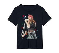 Axl Rose au Concert Hommage à Freddie Mercury à Wembley 1992 T-Shirt, Femme Grandes Tailles, Noir, 6X
