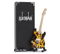 Axman Eddie Van Halen Réplique de guitare miniature - Cadeaux de musique - Ornement fait main 1/4