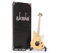 AXMAN Eddie Van Halen Wolfgang - Réplique de Guitare Miniature - Cadeaux musicaux - Ornement Fait Main échelle 1/4 - Comprend Une boîte de présentation
