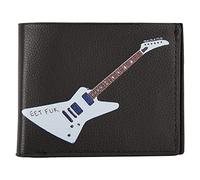 Axman James Hetifeld Wallet (ETT) | Portefeuille guitare avec poche médiator | Œuvre d'art originale - Cuir végétalien - Cadeaux de musique, Noir , o, Classique