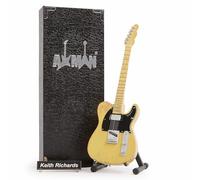 Axman, Keith Richards 1953 « Micawber », réplique de guitare miniature, cadeau de musique, échelle 1/4 faite à la main, boîte de présentation, étiquette de nom et support de guitare miniature, cadeau