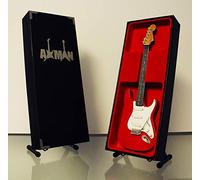 Axman Mark Knopfler Réplique de Guitare Miniature - Cadeaux musicaux - Échelle 1/4 - Comprend Une boîte de présentation, Une étiquette de nom et Un Support de Guitare Miniature