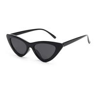 AXNKDH Lunettes de soleil polarisées œil de chat pour femme, protection UV, rétro, petite pointue, œil de chat