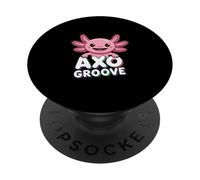 AXO Groove - Design Mignon Axolotl Kawaii PopSockets PopGrip Adhésif
