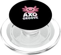 AXO Groove - Design Mignon Axolotl Kawaii PopSockets PopGrip pour MagSafe